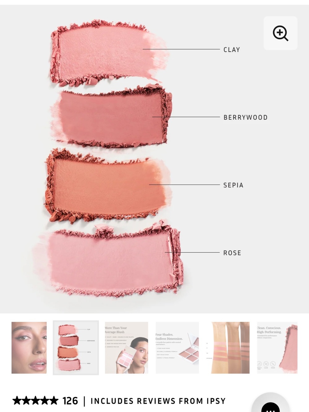 Lithe Sunset Blush Palette
